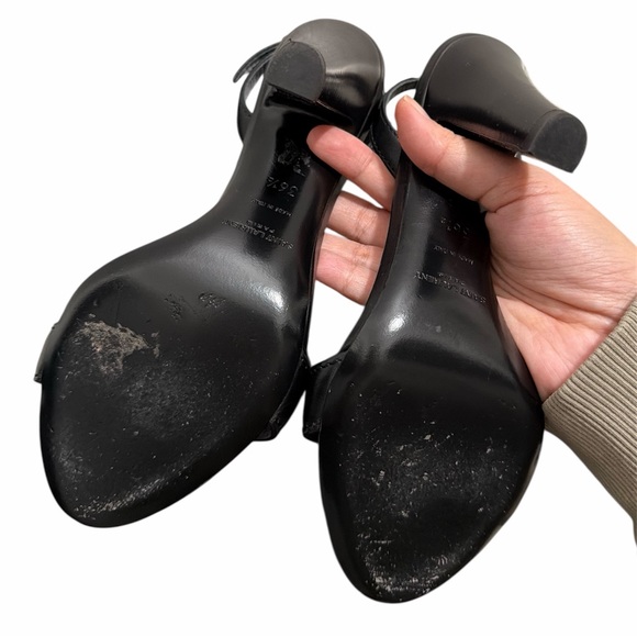 Authentic Saint Laurent Maillon 95 Sandal – Black Leather 36.5 EU - Picture 5 of 10